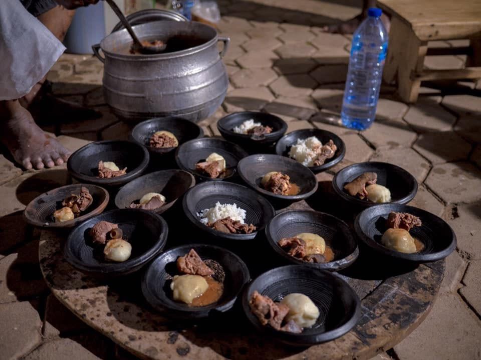 Fufu offering for ancestors